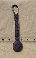 550 Paracord 1″ Pinball Decorative Monkeys Fist 5.5″ Color Changing Cord 2″ Clip