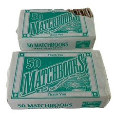 D.D. Bean & Sons Thank You 50 Matchbooks Unopened , Extra Used Box