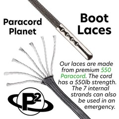 Paracord Planet 550 Paracord Boot Laces Heavy Duty Laces Work Boots And