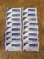 Lot of 16 Individual packages of Dukal Survival Reflective Heat Wrap 52×84