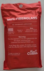 Mart Cobra Emergency Fire Blanket for Home and Kitchen 40” x 40”