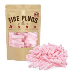 60 Pack Waterproof Fire Starters with 5+ Minute Burn for Camping, Emergency,