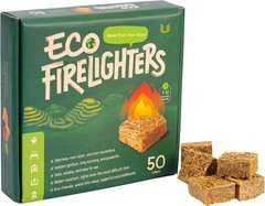 Noirk Eco Fire Starter for Indoor/Outdoor Fires, Fireplace, Grill – 50 Cubes