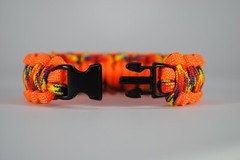 550 Paracord Survival Bracelet Cobra Orange/Phoenix Sunrise «Made in the USA»