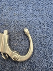(1 PAIR) NRC&XRC 3-3/4″ 96mm 316SS Fixed Bail Snap Shackle For Bracelet Sailboat