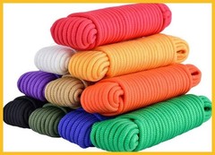 10 Pack Paracord 550 10 Feet 4mm Nylon Polyester 10 Colors DIY Craft Camping