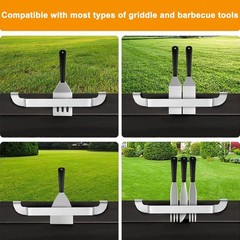 10 Inch Griddle Spatula Holder Magnetic Design, Stainless Steel Grill Barbecu…