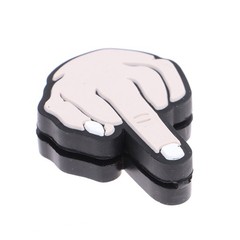Middle Finger Tennis Racket Vibration Dampener Shock Absorbing Soft