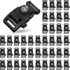 50 Pcs Compass Buckle Clips Plastic Paracord Buckles Bracelets Accessories for C