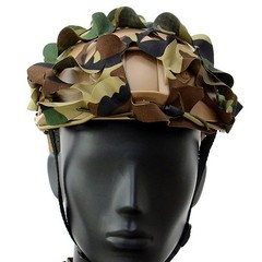 Camo Net Airsoft Helmet Cover Nylon Drawstring Helmet Scrim Hunting Accessory