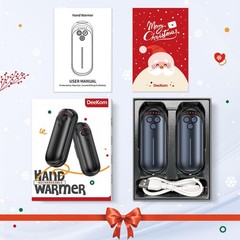 DeeKom Rechargeable Hand Warmers 2 Pack, 6000mAh Electric Warmer Blue