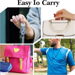 200Pcs Emergency Whistles with Keychains, Aluminum Extra Loud Survival Whistle,