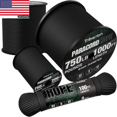 Paracord Rope 750 Lb – 1000Ft / 500Ft / 200Ft / 100Ft 5/32″ Parachute Cord 4MM 1
