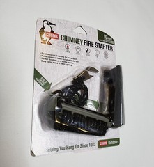 Chums Fire Starter Double Barrel Firestone Black Parachute Cord