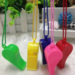 Plastic Whistles, Loud Crisp Sound Whistle, Sports Whistle Bulk with Lanyard US