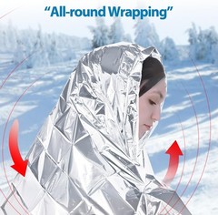 Emergency Mylar Thermal Blankets,Space Blanket Survival Kit Camping Blanket, Per