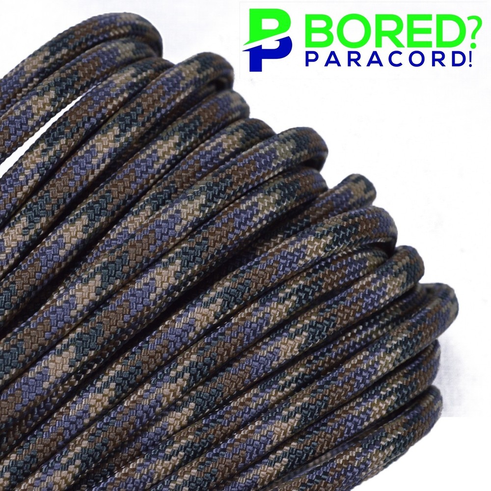Forest Camo – 50 FT – 550 Paracord Rope 7 strand Parachute Cord