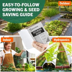 15,000 Heirloom Seeds Non GMO Vegetable and Fruit Seeds for Planting Outdoor …