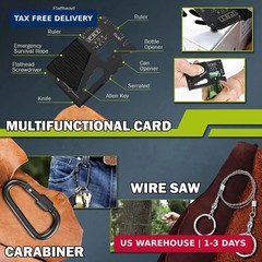 17-in-1 Survival Kit Emergency Gear Case for Camping Hiking Fishing Hunting