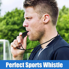 7 Pack Whistles, Coaches Whistles with Lanyard Sports Whistle Loud Crisp Sound W