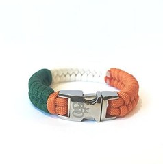 Ireland Flag Kiss Me I’m Irish Mens & Women Paracord Survival Bracelet Size 7.0