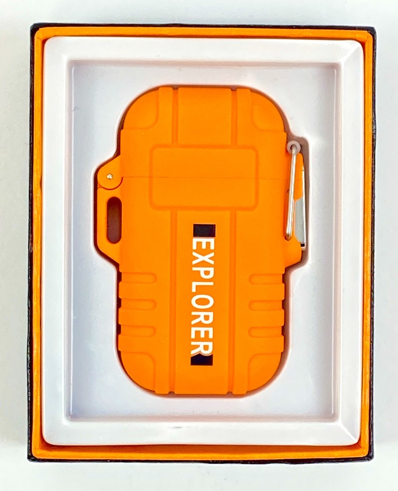 Rechargeable Waterproof Flameless Lighter with LED Flashlight Windproof