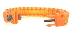 DAVE’S ULTIMATE SURVIVAL PARCORD BRACELET_HUNTER ORANGE w/ STARS & STRIPES