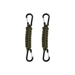 2Pcs Paracord Keychain with Carabiner Clip, Braided Paracord Lanyard Key Chai…
