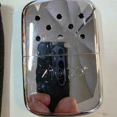 Zippo Outdoors Deluxe Hand Warmer + zippo leather pouch and wick.