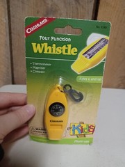 Coghlan’s Four Function Whistle for Kids Camp Thermometer, Magnifier, Compass