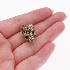 KMOATIM Skull Brass Paracord Bead, Antique 0.28 cubic inches, Spider