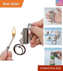 Eco-Friendly Refillable Kerosene Lighter Keychain – Portable Fire Starter