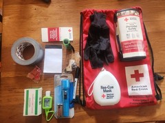 American Red Cross Bug Out Bag Basic Emergency Kit Backpack