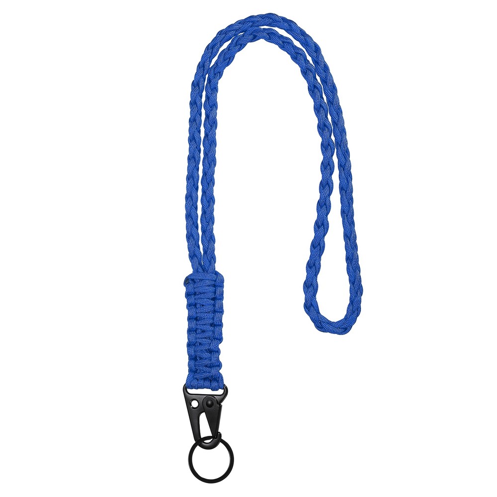 Heavy Duty Braided Paracord Lanyard, Navy Blue
