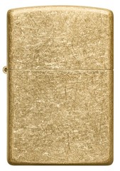 Zippo Armor Tumbled Brass Windproof Pocket Lighter, 28496
