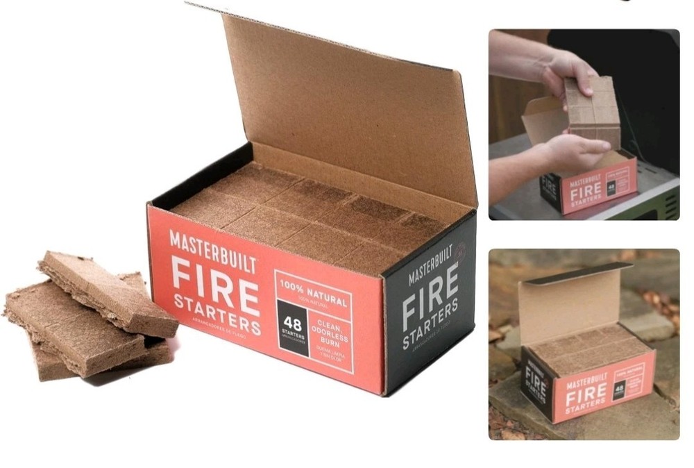 Masterbuild All-Natural Odorless WaxFire Starters for Charcoal Grilling 48-Count