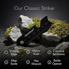 ü | Hexå Ferro Rod Fire Starter Survival Tool – Up to 20,000 Strikes, 6-Inch