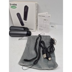 U-miss Rechargeable Hand Warmers 2 Pack Black Portable Power Bank Heat Therapy