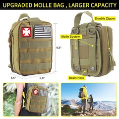 Kleclcw Gifts For Men Christmas Survival Kit And First Aid Kit 160 Pcs