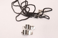 (2-Pk) Durable & Lightweight Whistle Metal Silver