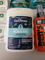 Mosquito Repellent Lot – Includes Spray, Wearable Band, And Wipes