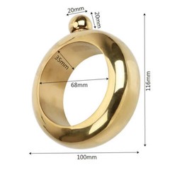 Round Chic Hip Flask Bracelet