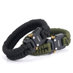 Quick Unlock Outdoor Survival Tactical Bracelet Woven Survival Tool Adjustable