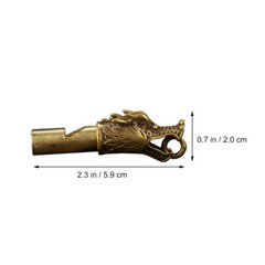 2pcs Dragon Head Whistles Whistles Teacher Equipment Pendant Whistle