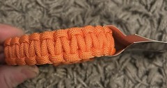 Orange 550 Paracord Bracelet Size Large Camping Survival Gear Military Grade