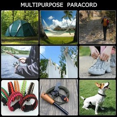 30m 7-Core 550 Paracord Rope Dia.4mm Cord For Outdoor Camping Parachute Survival