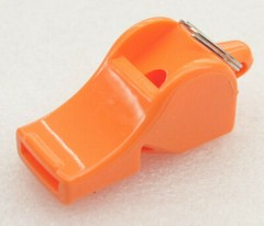 Safety Signal Whistle – Plastic No-Ball Works Wet Water Outdoor ORANGE NEW R619