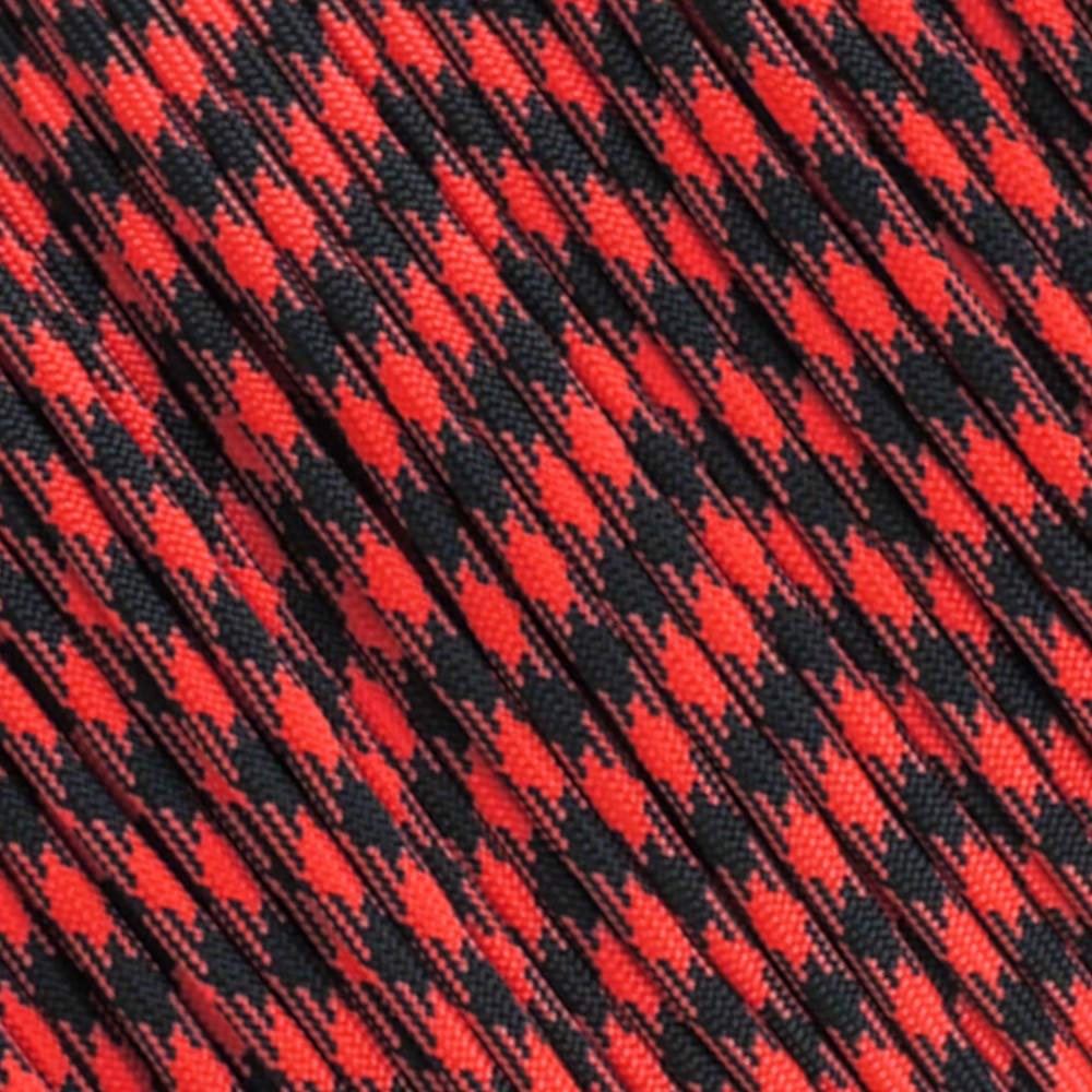 Red 550lb Paracord – 7 Strand Type III Tactical Parachute Cord for Hiking, Ca…