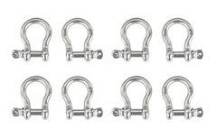 8x Bow Shackle Marine 304 Stainless Steel 5mm 3/16″ Clevis Boat Rigging Bracele
