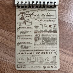 Rite in the Rain 946T All-Weather Universal Spiral Notebook, Tan, 4″ x 6″ ~ NEW